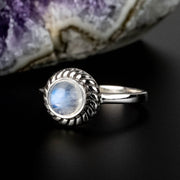Moonstone Ring 6mm | Choose Size - InnerVision Crystals
