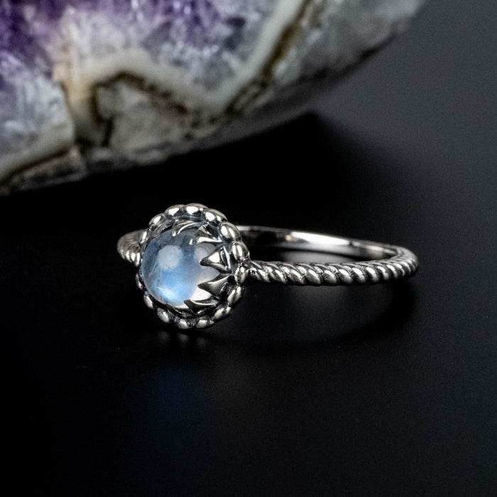 Moonstone Ring 5mm | Choose Size