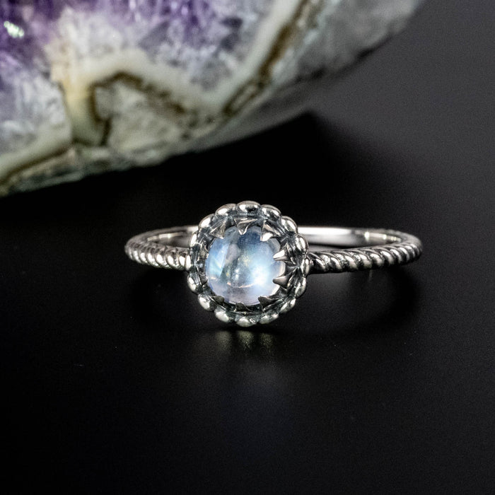 Moonstone Ring 5mm | Choose Size