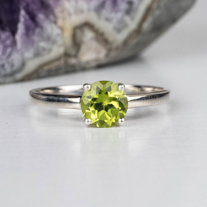 Peridot Ring 5.5mm | Choose Size