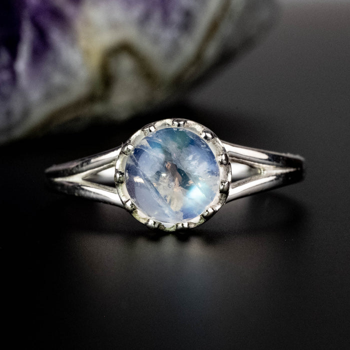 Moonstone Ring 7mm | Choose Size