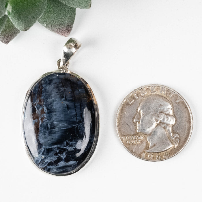 Pietersite Pendant 8.79 g 44x25mm .925 Silver