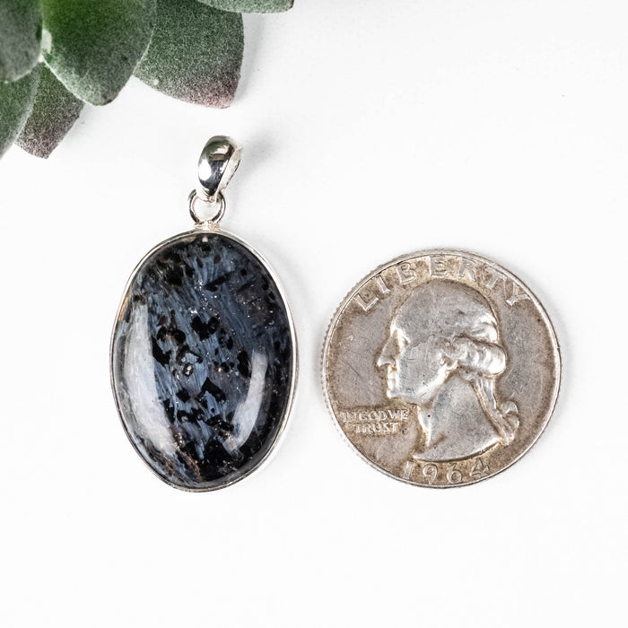 Pietersite Pendant 6.41 g 37x19mm .925 Silver