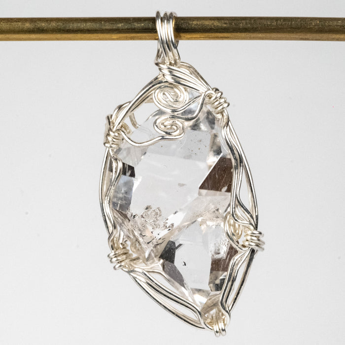 Herkimer Diamond Quartz Crystal Pendant 8.49 g 38x18mm