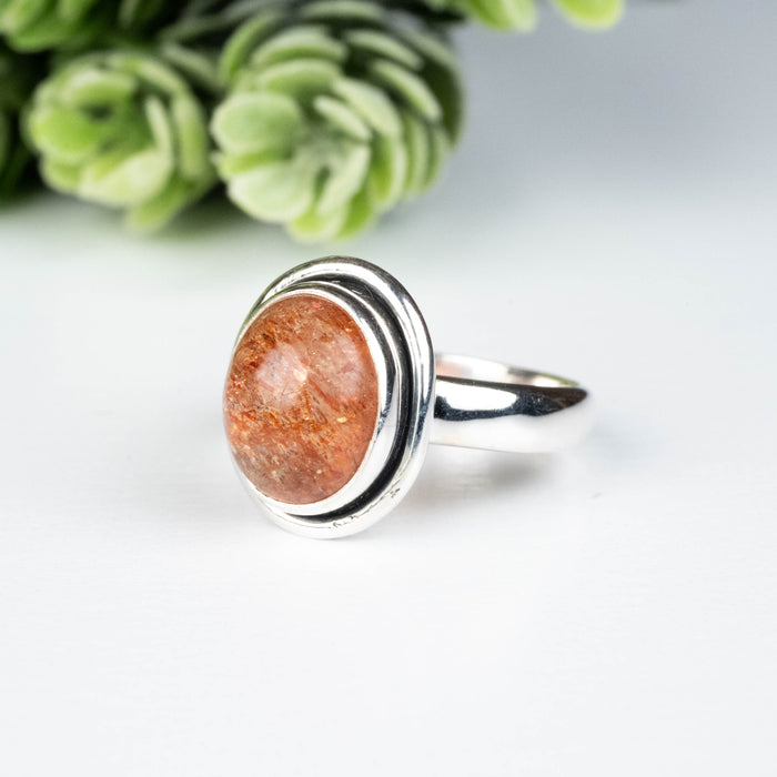 Sunstone Ring 11x9mm Size 7
