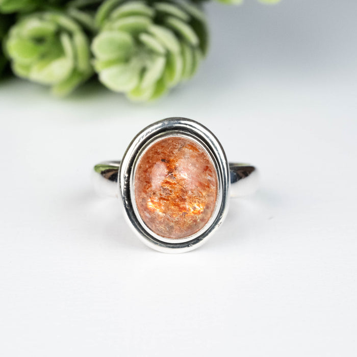 Sunstone Ring 11x9mm Size 7