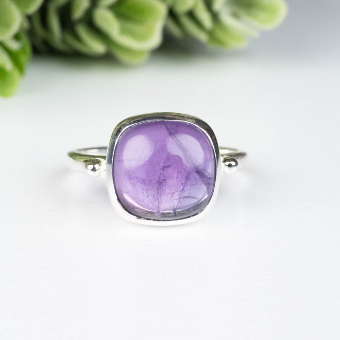 Amethyst Ring 10mm Size 7