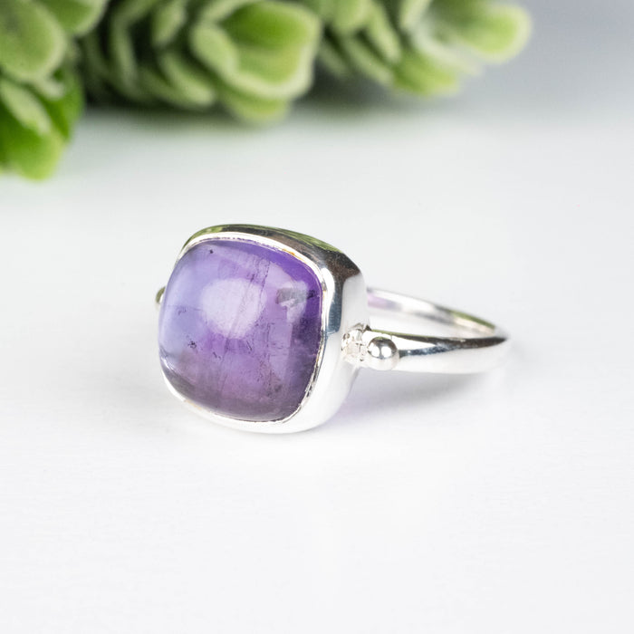 Amethyst Ring 10mm Size 7