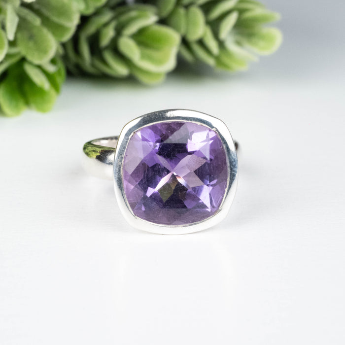 Amethyst Ring 12mm Size 7
