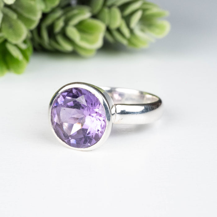 Amethyst Ring 11mm Size 8