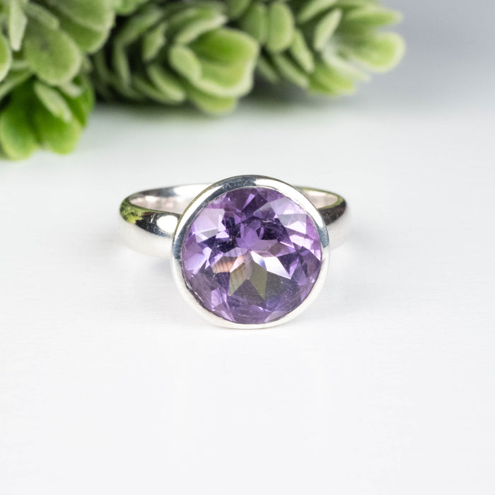 Amethyst Ring 11mm Size 8
