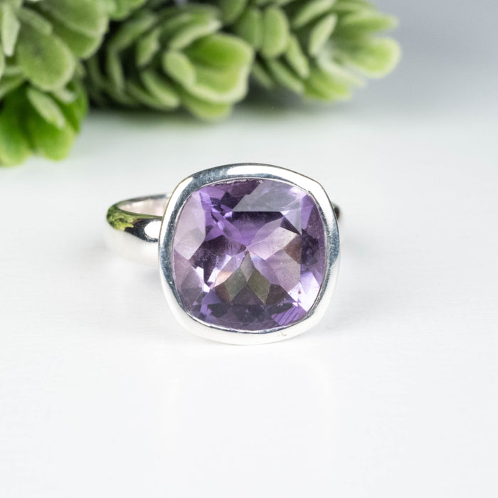 Amethyst Ring 12mm Size 8