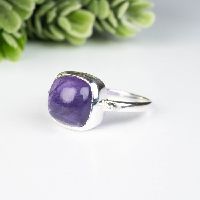 Amethyst Ring 10mm Size 8