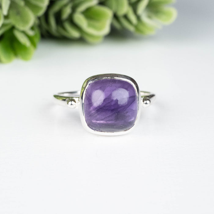 Amethyst Ring 10mm Size 8