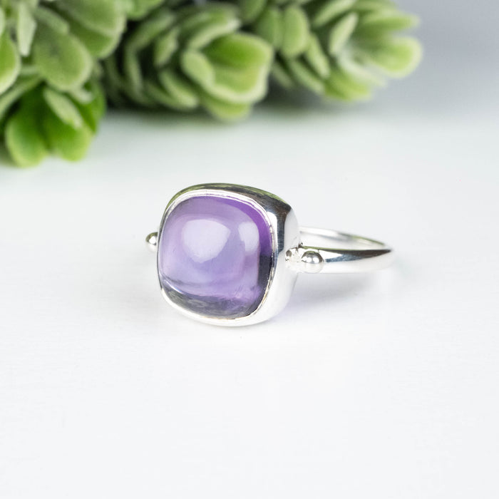 Amethyst Ring 10mm Size 8