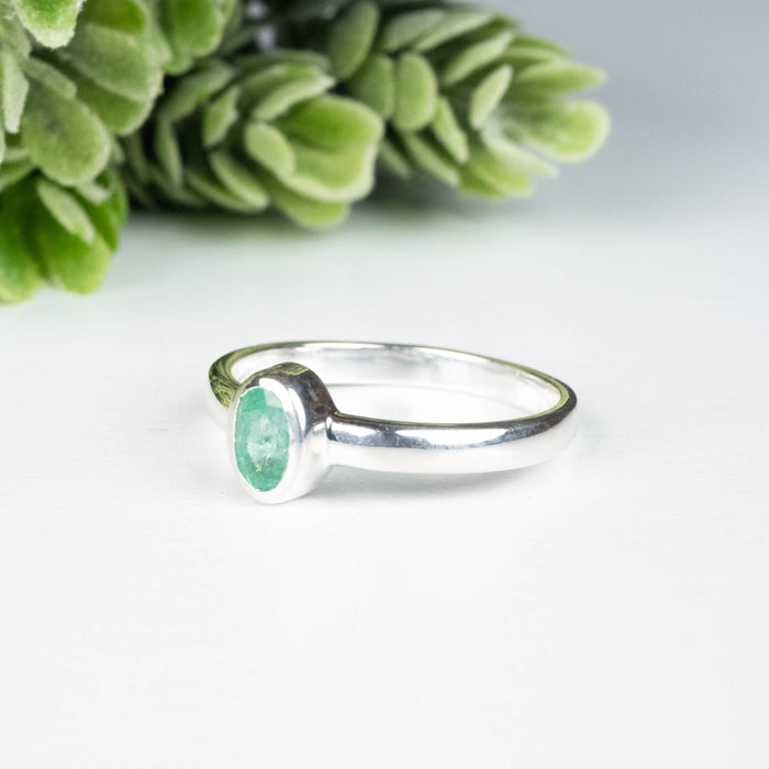 Emerald Ring 5x4mm Size 9