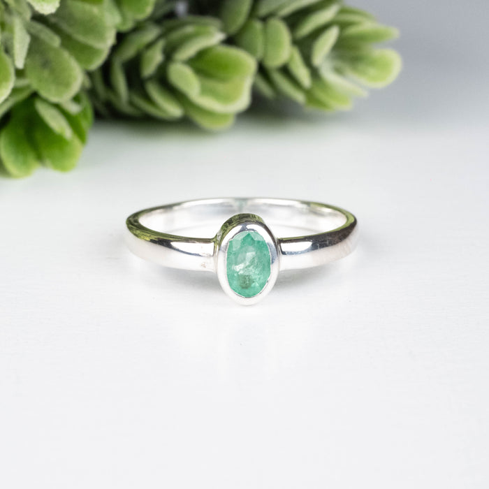 Emerald Ring 5x4mm Size 9