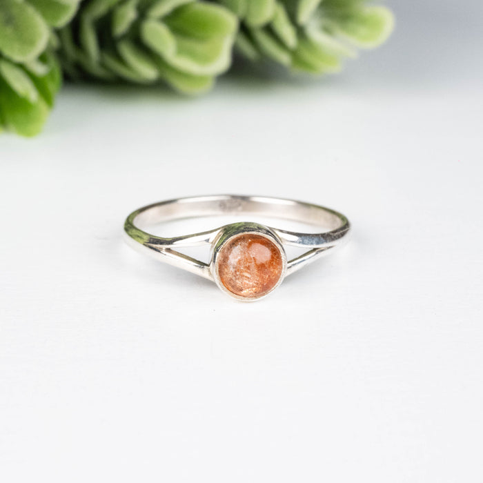 Sunstone Ring 4.5mm Size 7