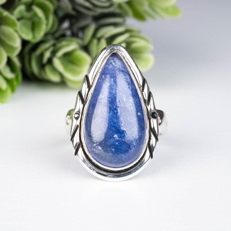 Tanzanite Ring 22x12mm Size 11 - InnerVision Crystals