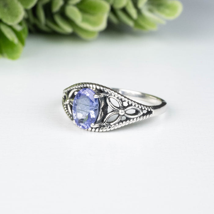 Tanzanite Ring 6.5x5mm Size 6