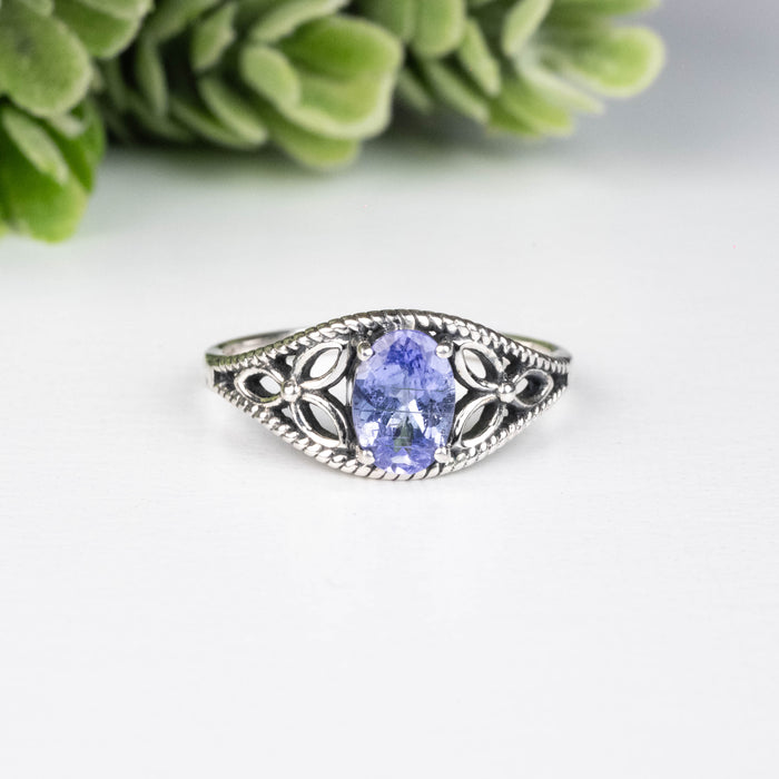 Tanzanite Ring 6.5x5mm Size 6