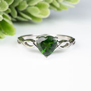 Chrome Diopside Ring 7mm Size 9 - InnerVision Crystals