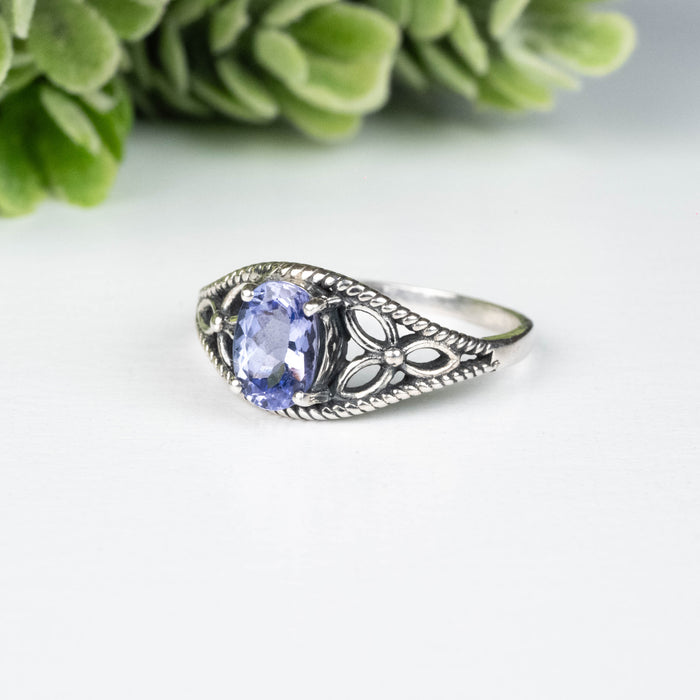Tanzanite Ring 6.5x5mm Size 7