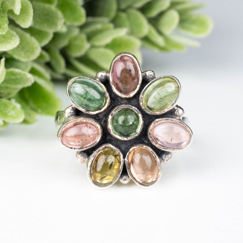 Tourmaline Ring 6x5mm Size 9 - InnerVision Crystals