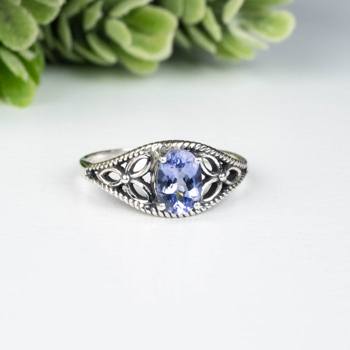 Tanzanite Ring 6.5x5mm Size 7