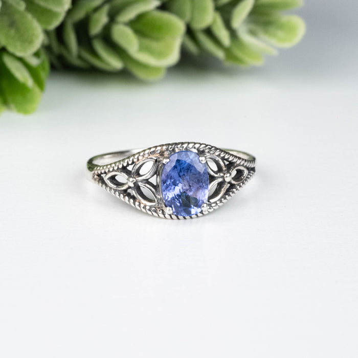 Tanzanite Ring 6.5x5mm Size 7