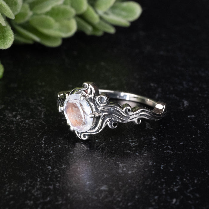 Madagascar Moonstone Ring 7x5mm Size 7