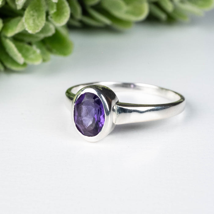 Amethyst Ring 8x6mm Size 9