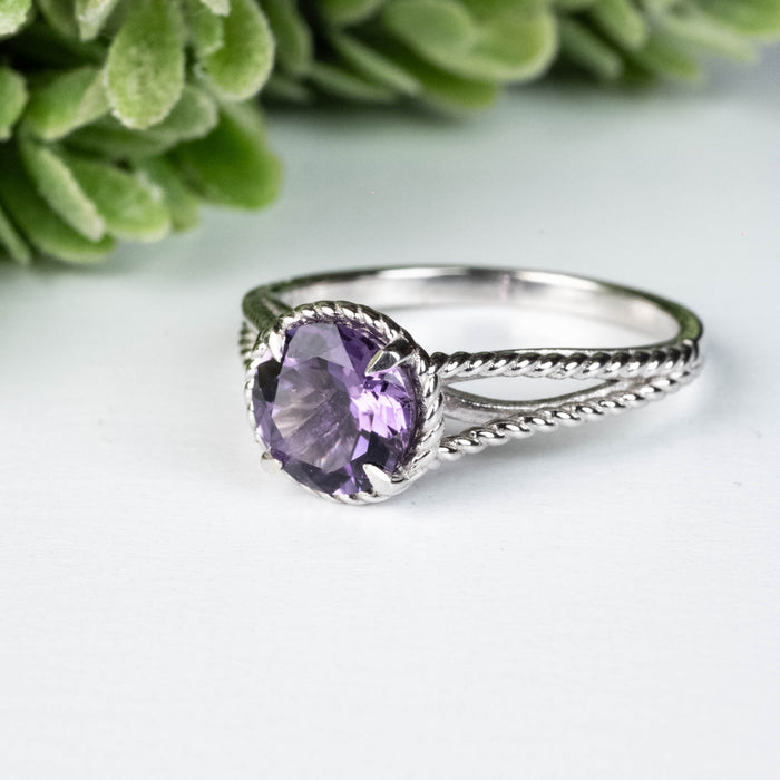 Amethyst Ring 7.85mm Size 10