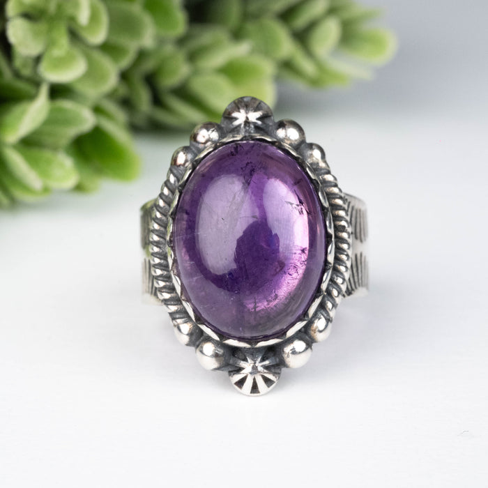 Amethyst Ring 16x12mm Size 7