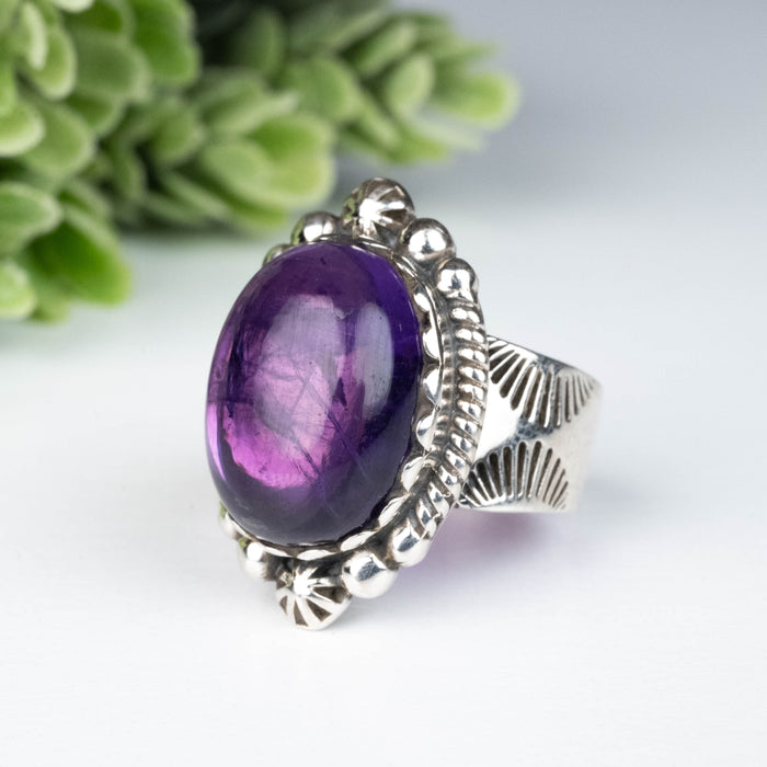 Amethyst Ring 16x12mm Size 7