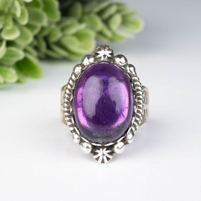 Amethyst Ring 16x12mm Size 7
