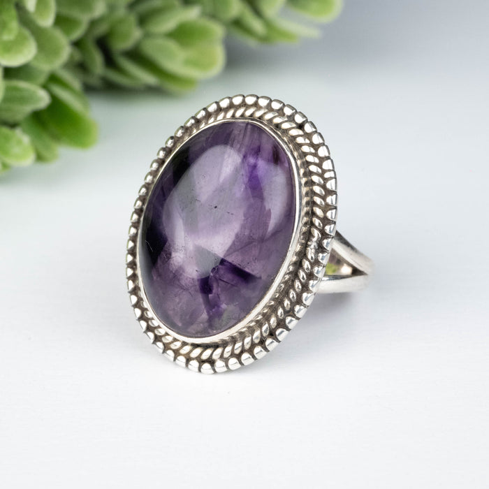 Amethyst Ring 18x13mm Size 7.5