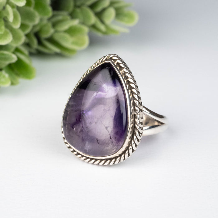 Amethyst Ring 20x16mm Size 7.5