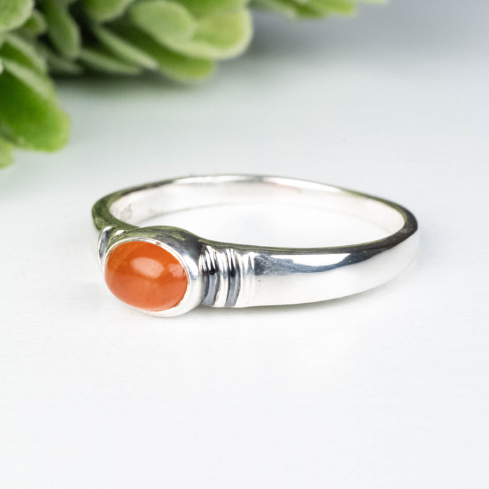 Carnelian Ring 7x5mm Size 11
