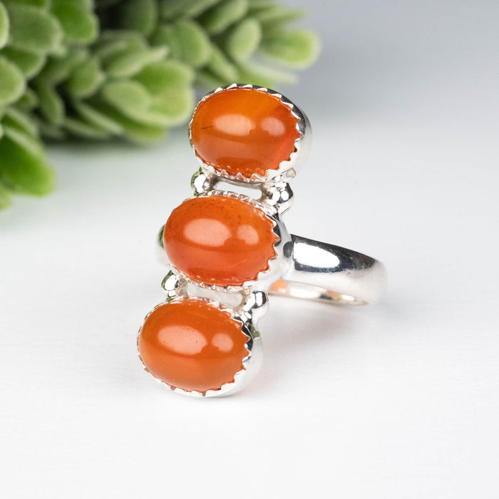 Carnelian Ring 9x7mm Size 7