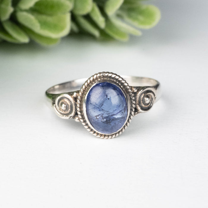 Tanzanite Ring 8x6mm Size 7.5