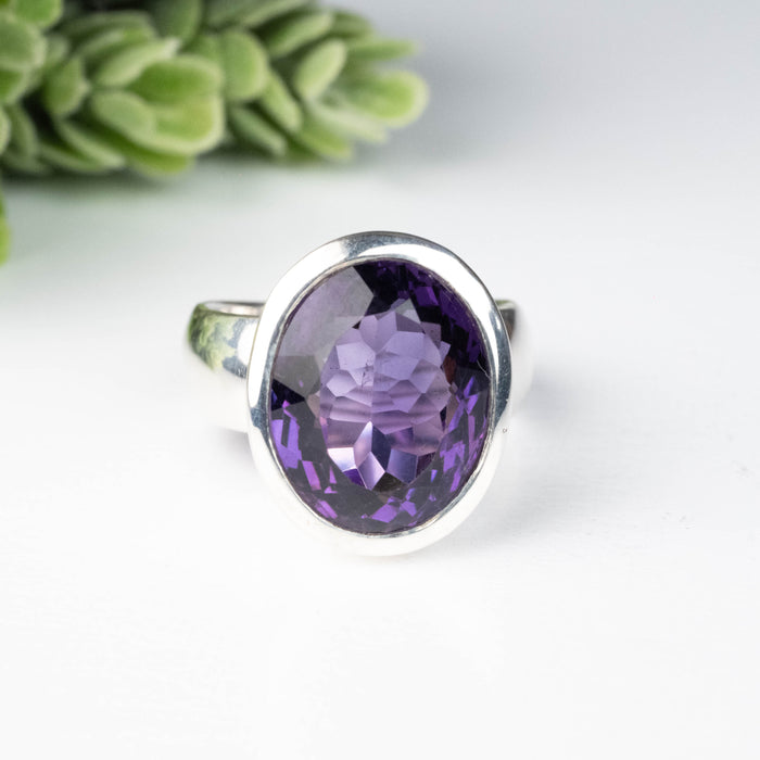 Amethyst Ring 15x12mm Size 8