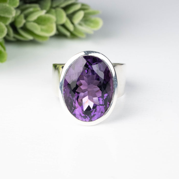 Amethyst Ring 16x12mm Size 8