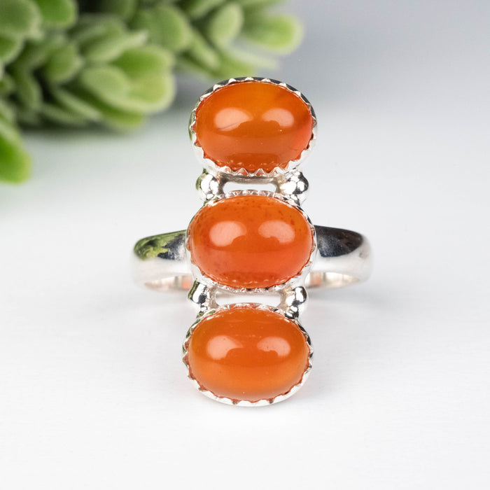 Carnelian Ring 9x7mm Size 7