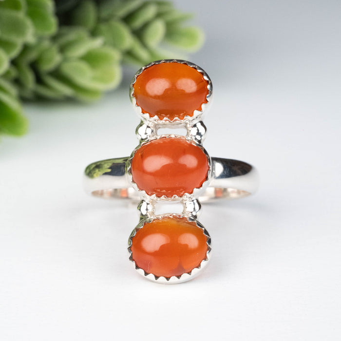 Carnelian Ring 9x7mm Size 10