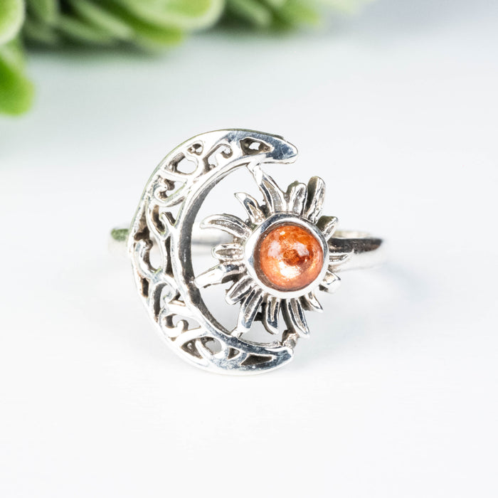 Sunstone Ring 4.5mm Size 6