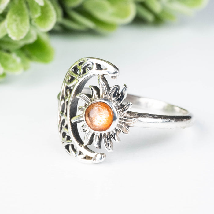 Sunstone Ring 4.5mm Size 9