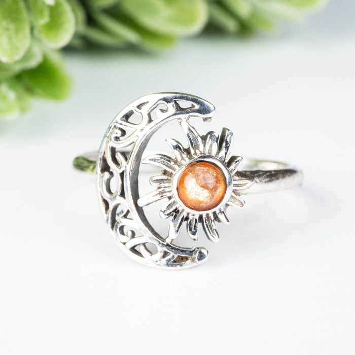 Sunstone Ring 4.5mm Size 9