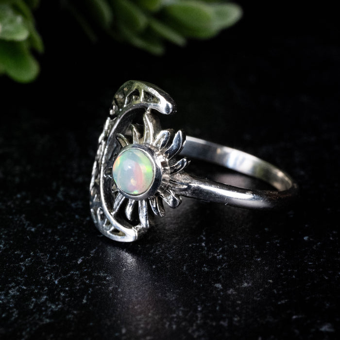 Ethiopian Opal Ring 4.5mm Size 8