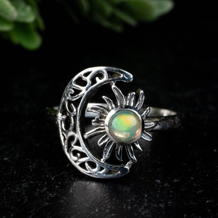 Ethiopian Opal Ring 4.5mm Size 8
